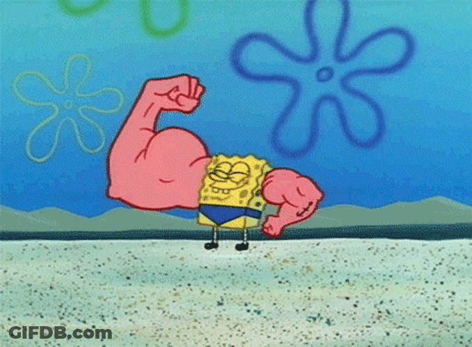 Steroids Buff SpongeBob Thank You GIF