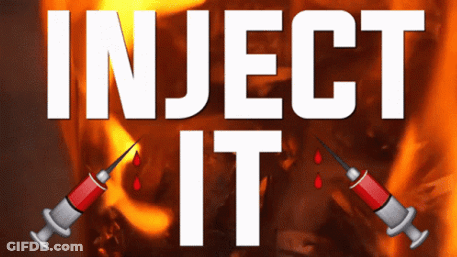 Steroids Inject It Fiery Background GIF