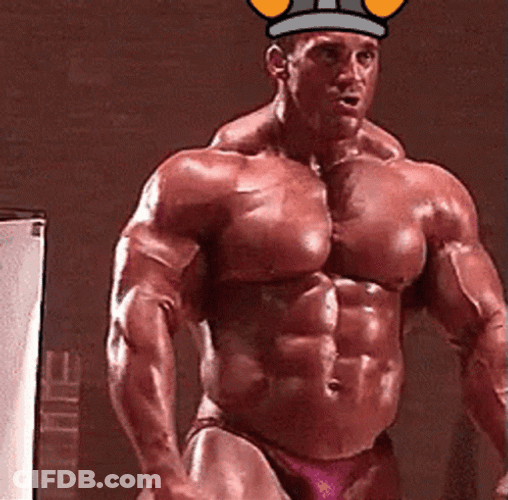 Steroids Muscle Man Popping Chest GIF