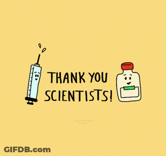 Steroids Thank You Scientist Graphic Design GIF