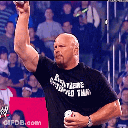 Steve Austin Drinking Beer GIF