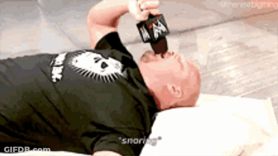 Steve Austin Stone Cold Snoring GIF
