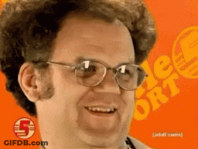 Steve Brule Happy Face GIF