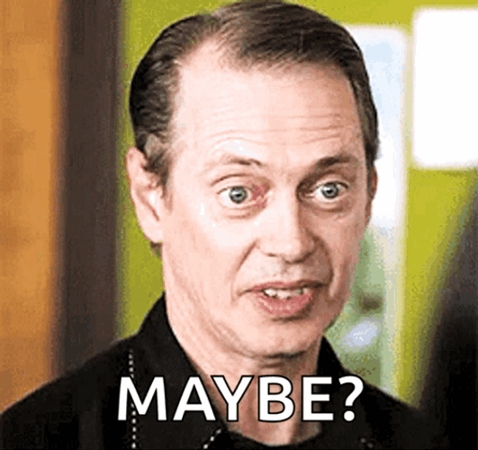 Steve Buscemi Maybe GIF