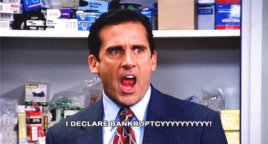 Steve Carell Declaring I'm Broke In The Office GIF