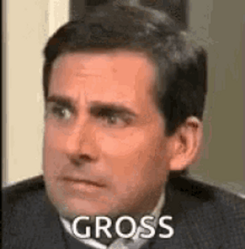 Steve Carell Gross Reaction GIF