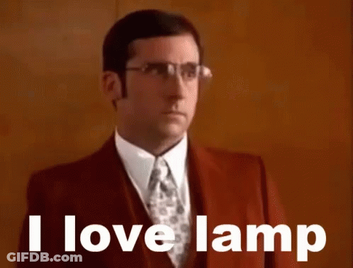 Steve Carell I Love Lamp GIF