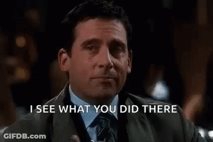 Steve Carell I See What You Did There GIF