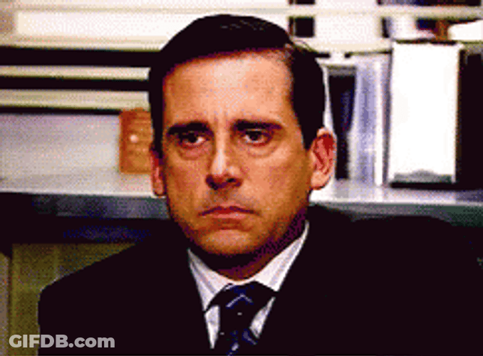 Steve Carell Not Amused GIF