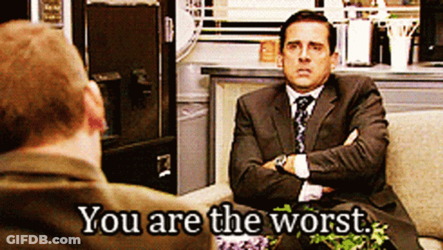 Steve Carell You Are The Worst GIF
