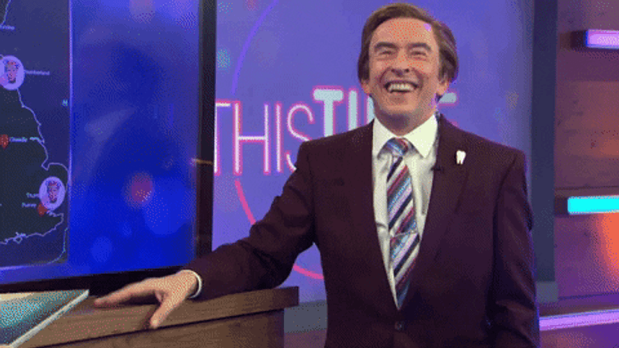 Steve Coogan Fake Laugh GIF