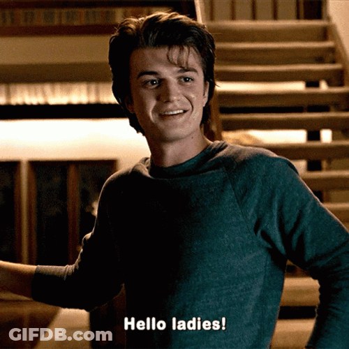 Steve Harrington Hello Ladies GIF