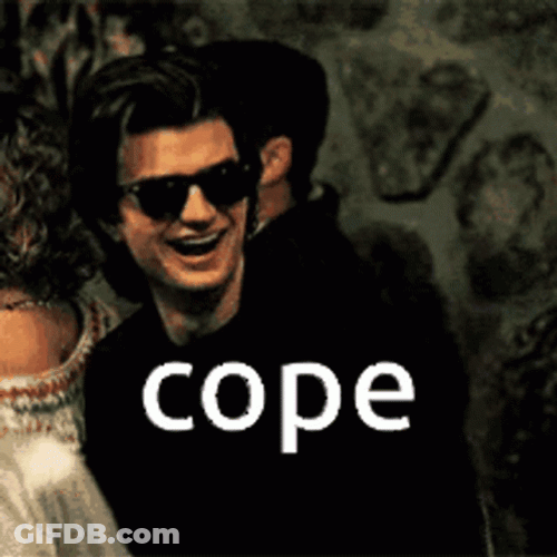Steve Harrington Joe Keery Cope GIF