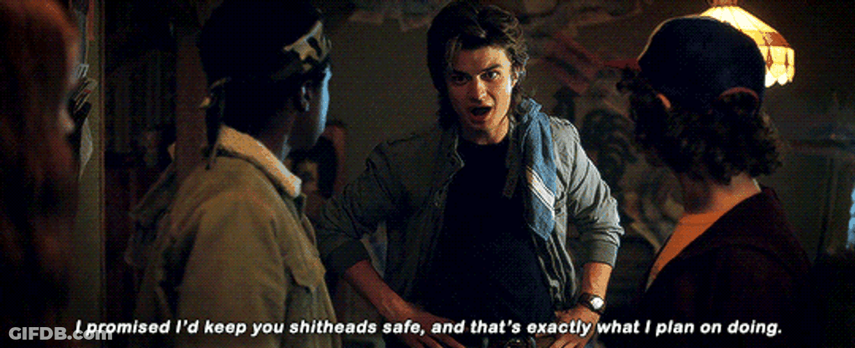 Steve Harrington Keep You Safe GIF