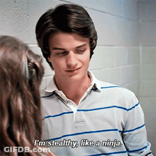 Steve Harrington Like A Ninja GIF