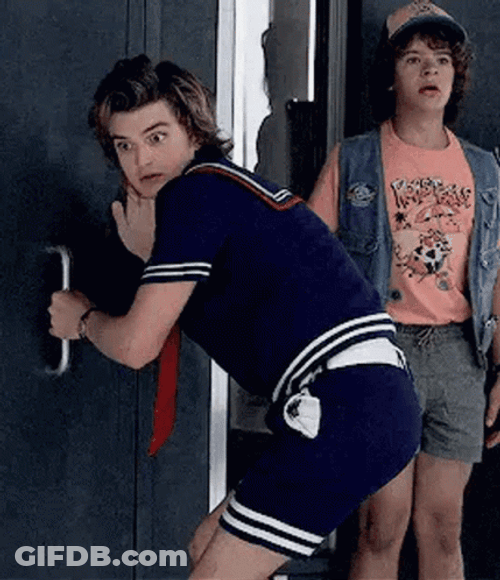 Steve Harrington Stranger Things Spying GIF