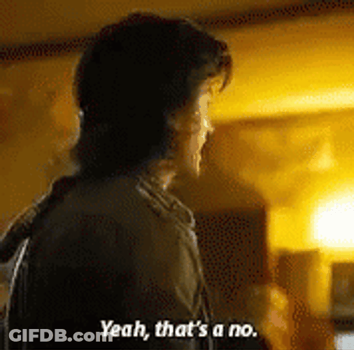 Steve Harrington That's A No GIF