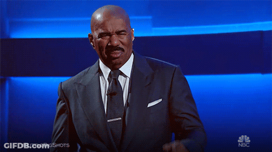Steve Harvey Confused Face GIF