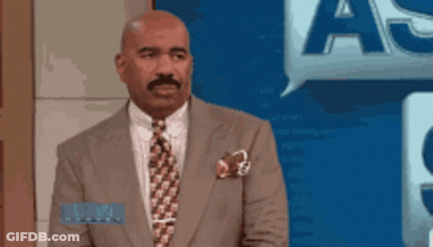 Steve Harvey Disappointed Reaction GIF