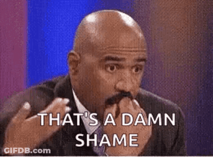Steve Harvey In Shame GIF