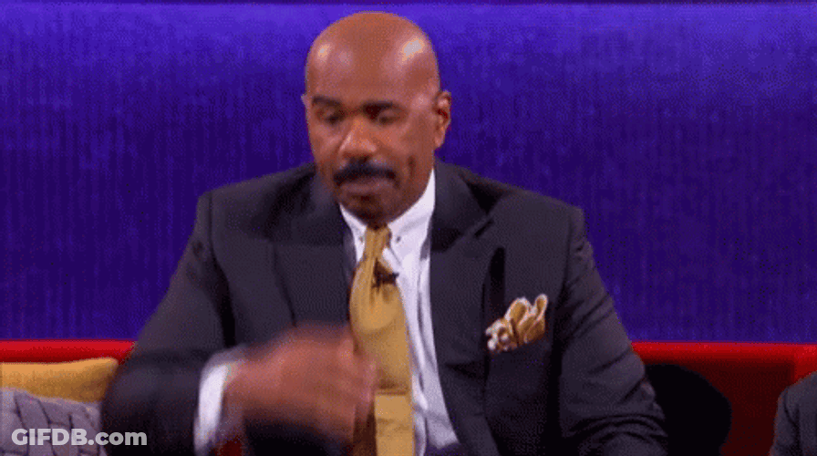 Steve Harvey Nervous Sweat GIF