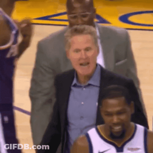 Steve Kerr Angry At Referee GIF