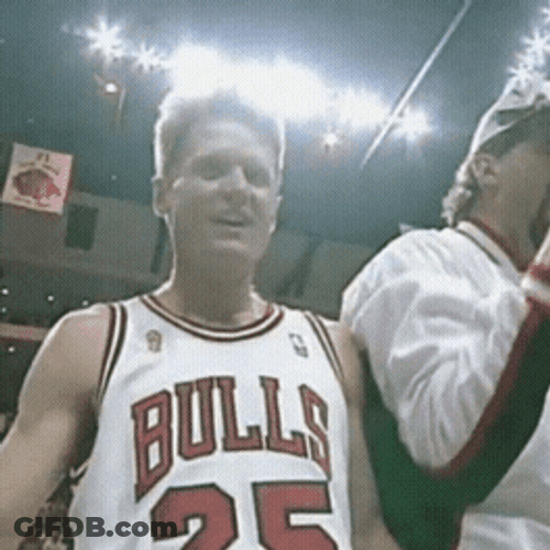 Steve Kerr As Chicago Bulls Player GIF