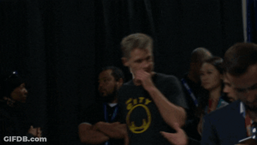 Steve Kerr Got Interviewed While Walking GIF