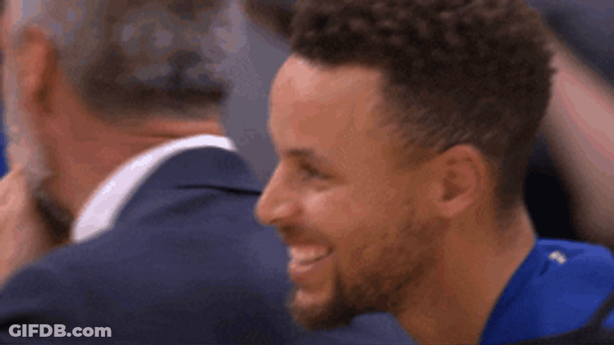 Steve Kerr Laugh With Stephen Curry GIF
