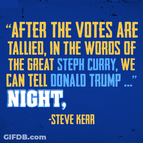 Steve Kerr Quoted Words GIF