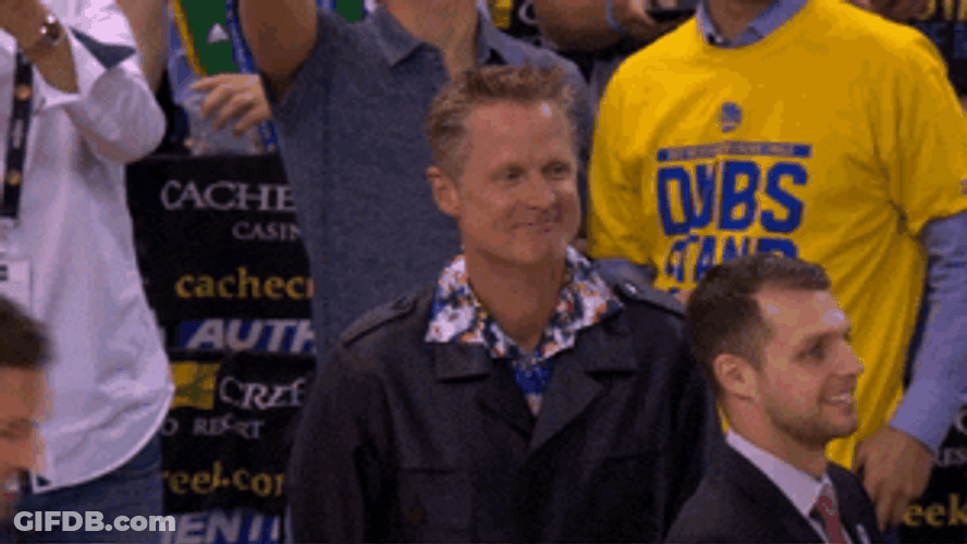 Steve Kerr Reaction To Player Ball GIF