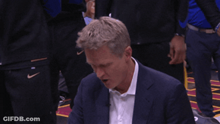Steve Kerr Seriously Coaching GIF
