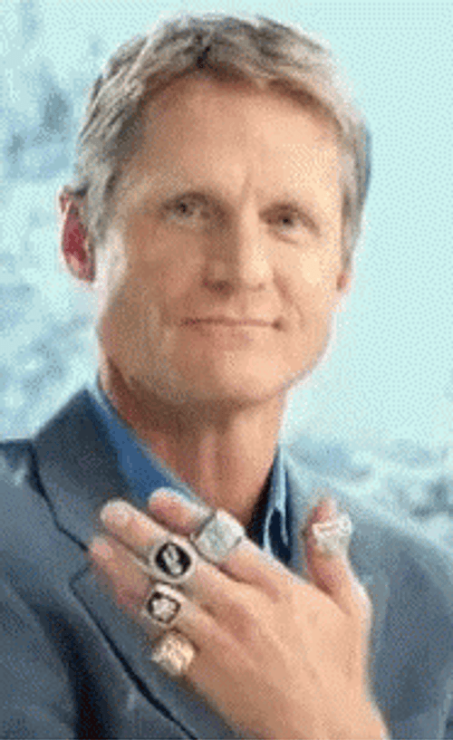 Steve Kerr Shining Shimmering Rings GIF