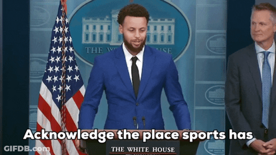 Steve Kerr Standing Beside Stephen Curry GIF