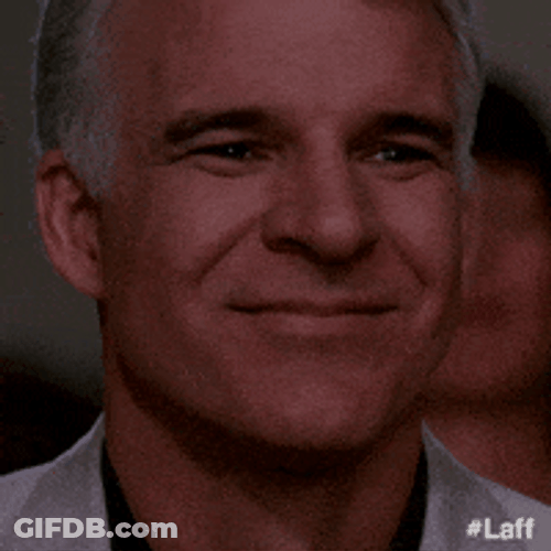 Steve Martin Looking Straight With Big Smile GIF