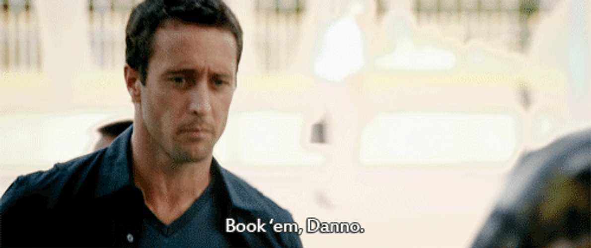 Steve Mc Garett Walking Book It Danno GIF