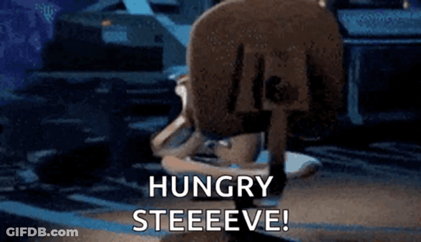 Steve Monkey Hungry GIF