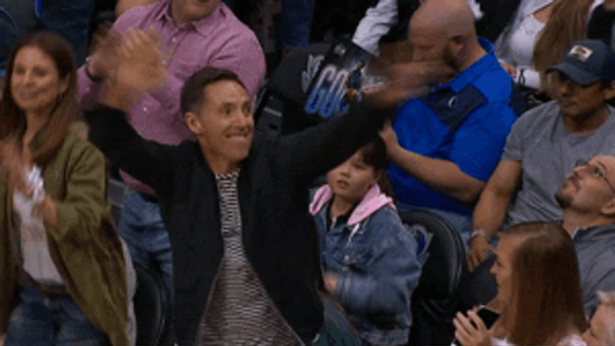 Steve Nash Waving Around GIF