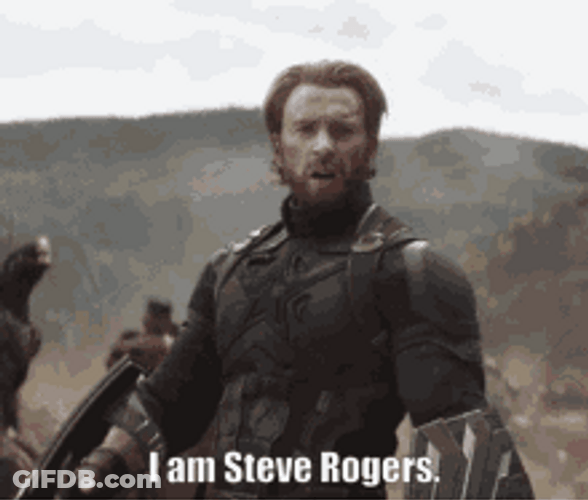 Steve Rogers Captain America Avengers Infinity War GIF