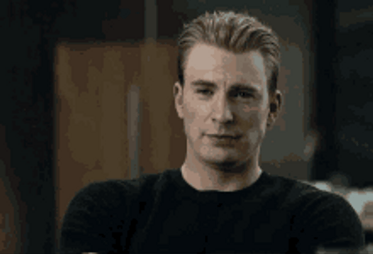 Steve Rogers Chris Evans Handsome Smirk Smile GIF