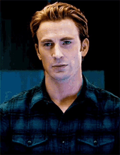 Steve Rogers Chris Evans Raise Eyebrows Reaction GIF