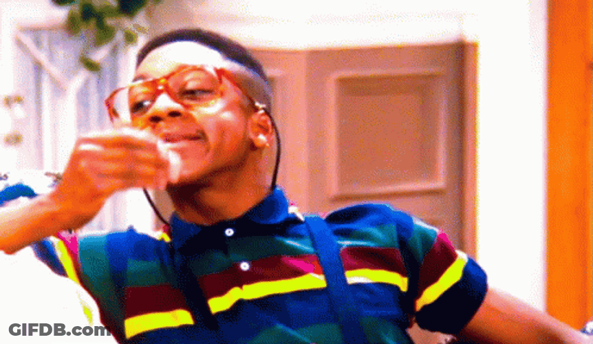 Steve Urkel Blowing Kiss GIF