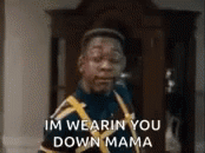 Steve Urkel I'm Wearing You Down Mama GIF