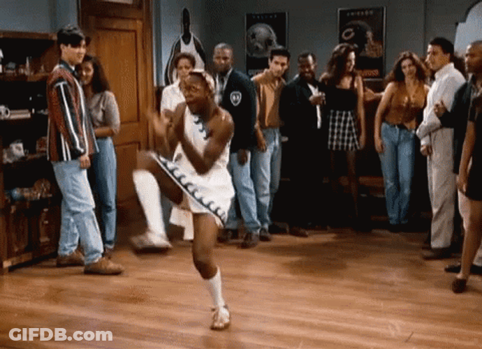 Steve Urkel Wearing Dress Crazy Dancing GIF