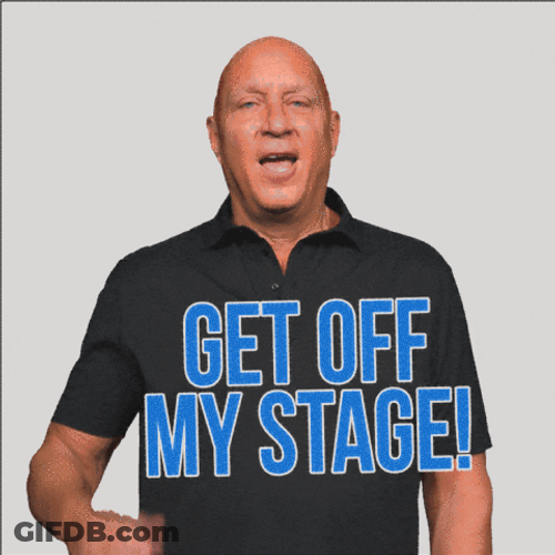 Steve Wilkos Kicked Out Someone From Stage GIF