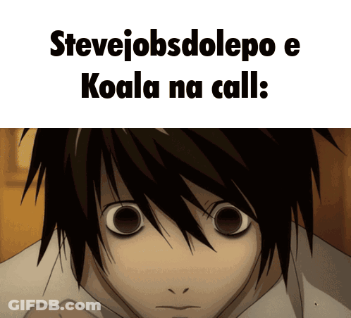 Stevejobsdolepo E Koala Na Call Is Written On A White Background GIF