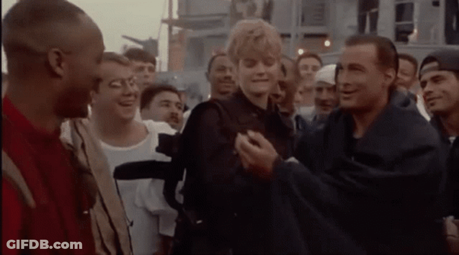 Steven Seagal Romantic Kiss GIF