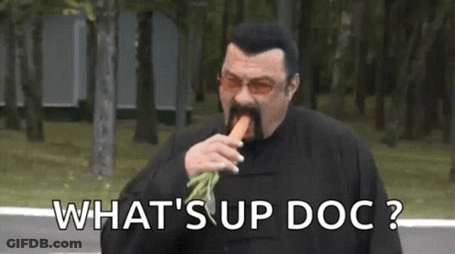 Steven Seagal Whats Up Doc GIF