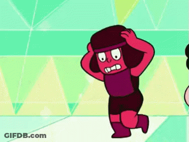 Steven Universe Character Holding Head GIF