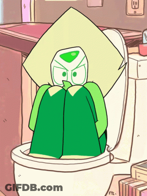 Steven Universe Peridot In The Toilet GIF
